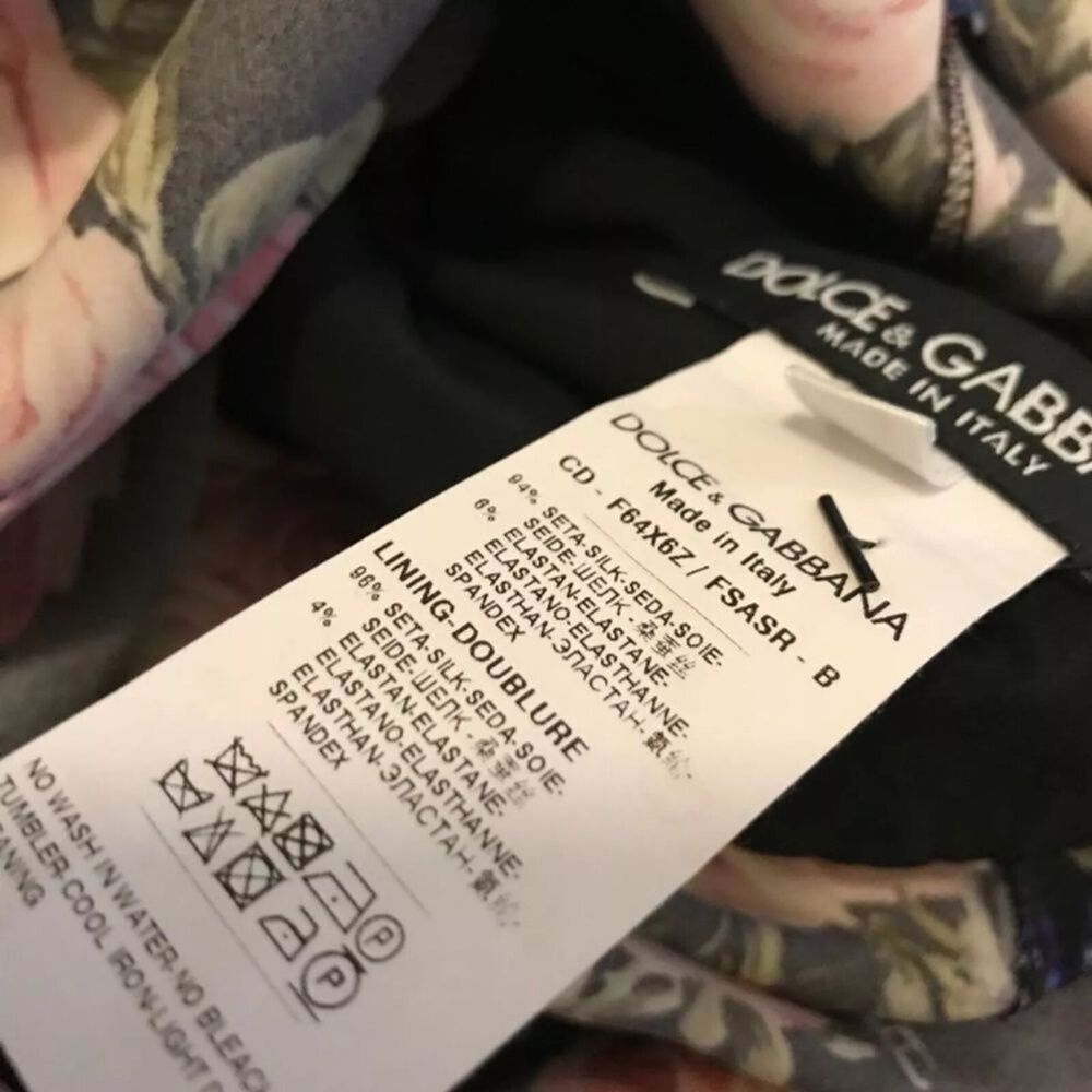 nwot dolce@gabanna rose print dress - Picture 10 of 13